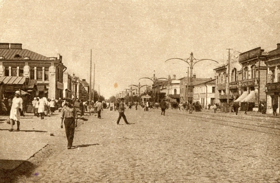 Так выглядела улица Новомосковская, ныне Плехановская.