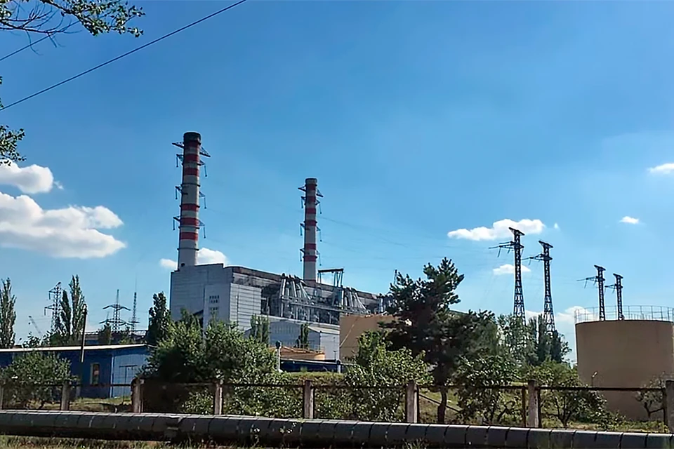 Славянская ТЭС остановлена из-за нехватки угля.