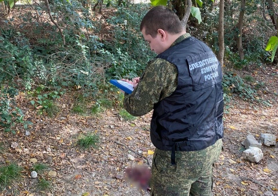 Предположено, что местную жительницу убили камнем,найденным около тела Фото: СУ СК РФ по Краснодарскому краю