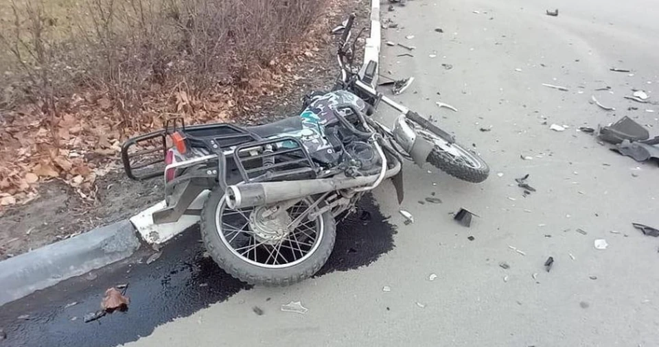 Мотоцикл почти цел, а его хозяин погиб.