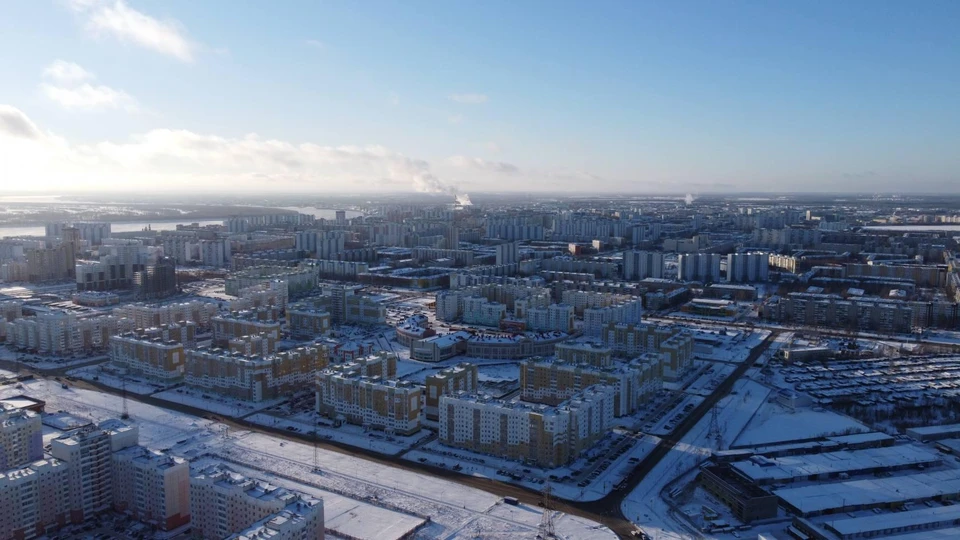 Завершается застройка микрорайона В1, в восточной части Нижневартовска Фото: Департамент общественных коммуникаций администрации г. Нижневартовска