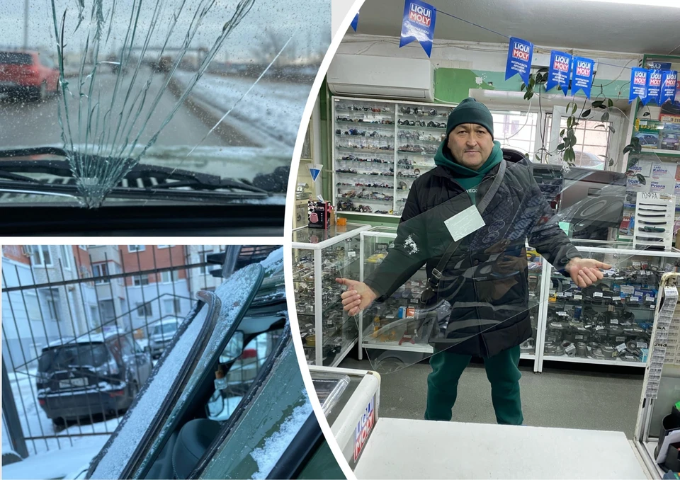 На поломанной машине пришлось ехать в магазин за запчастями. Фото: Эльбрус Нигматуллин/vkcom