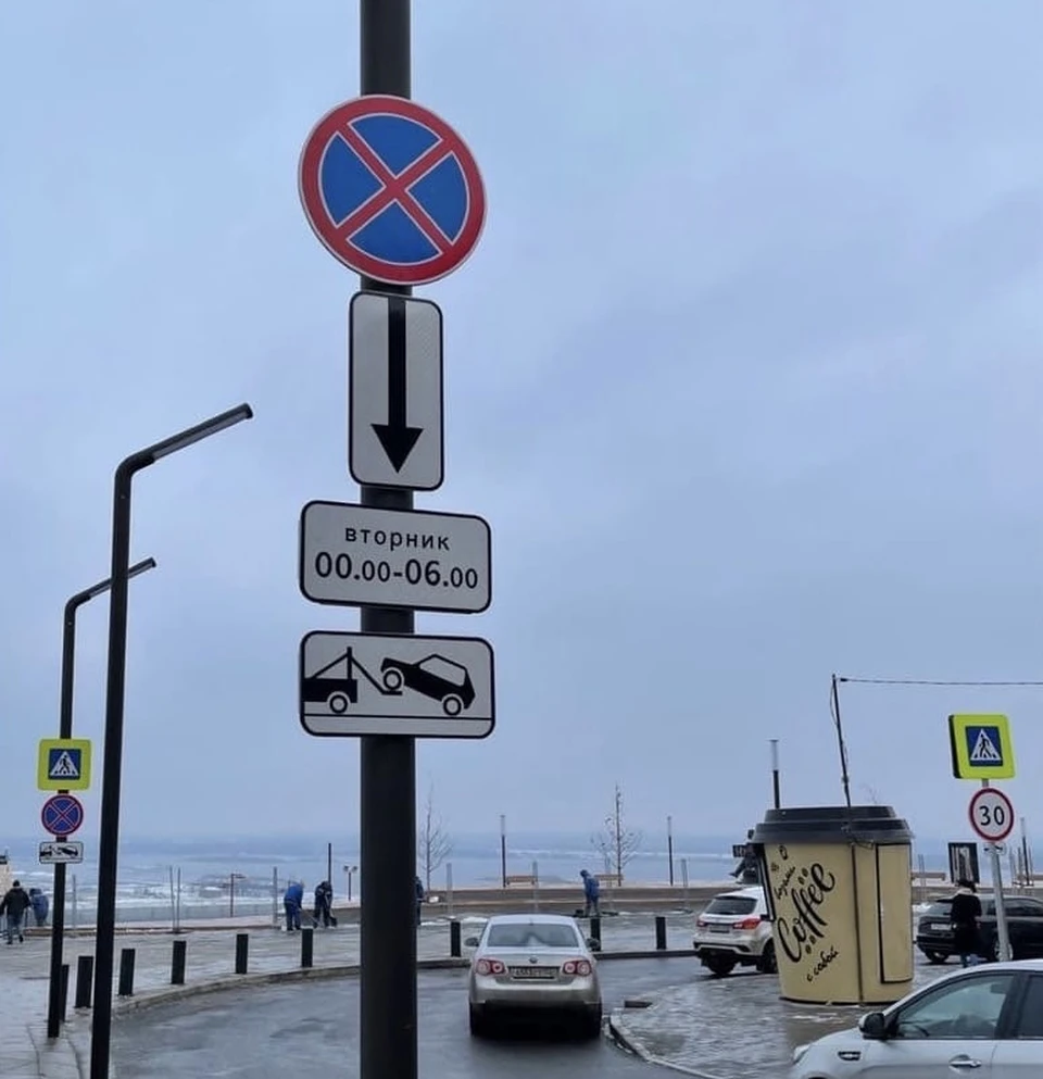 Новые правила движения действуют на набережной Федоровского