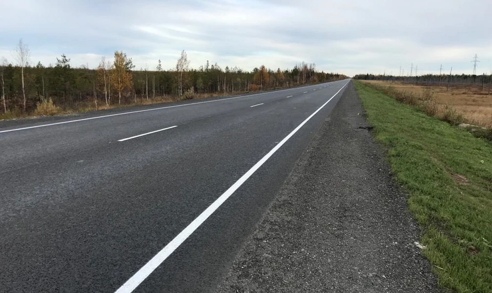 На Ямале обновили все 36 километров подъезда к Ноябрьску Фото: Правительство ЯНАО