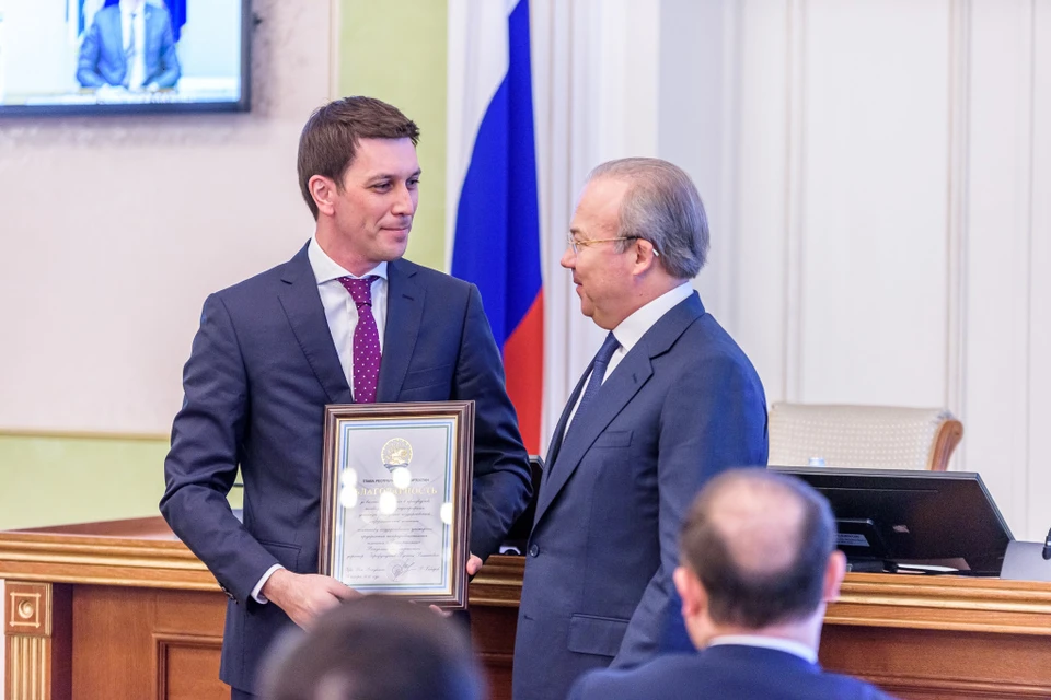 Зарафутдинов (слева) с премьер-министром Башкирии Андреем Назаровым