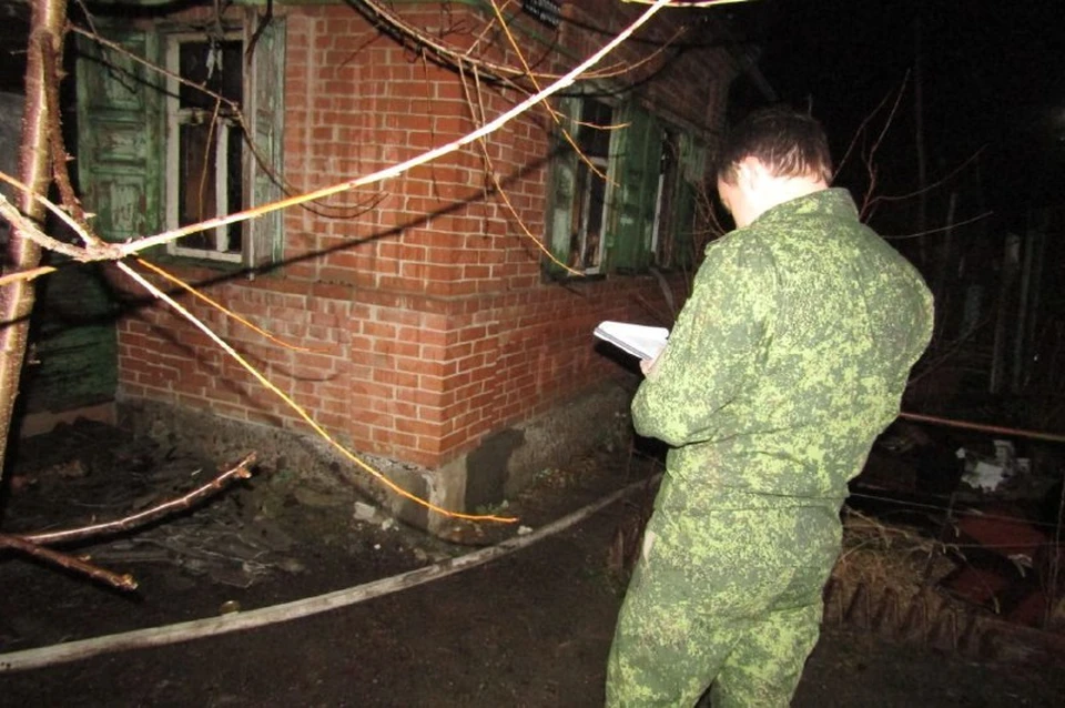 Возгорание произошло в заброшенном доме Фото: пресс-служба СУ СК РФ по Краснодарскому краю