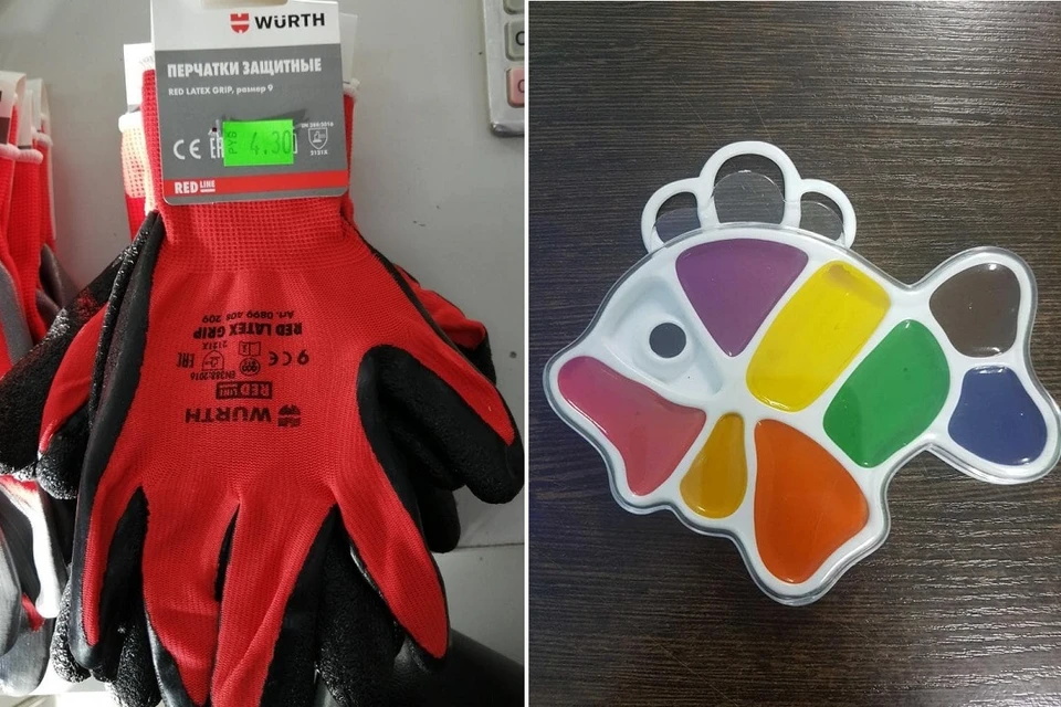 Швейцарские защитные перчатки и российскую акварель запретили продавать в Беларуси. Фото: Госстандарт