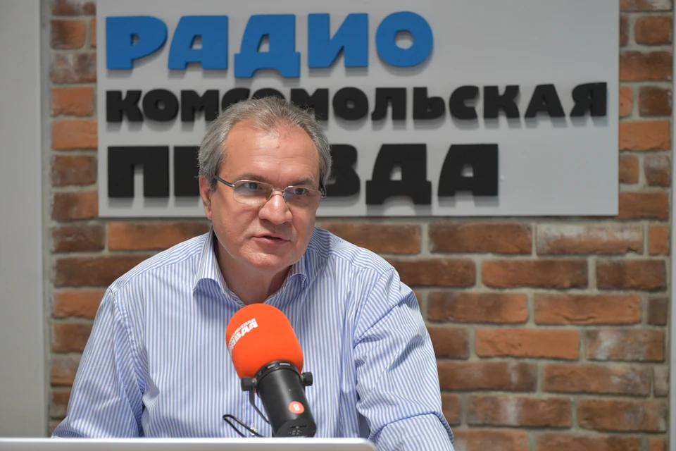 Валерий Фадеев на Радио "Комсомольская правда".