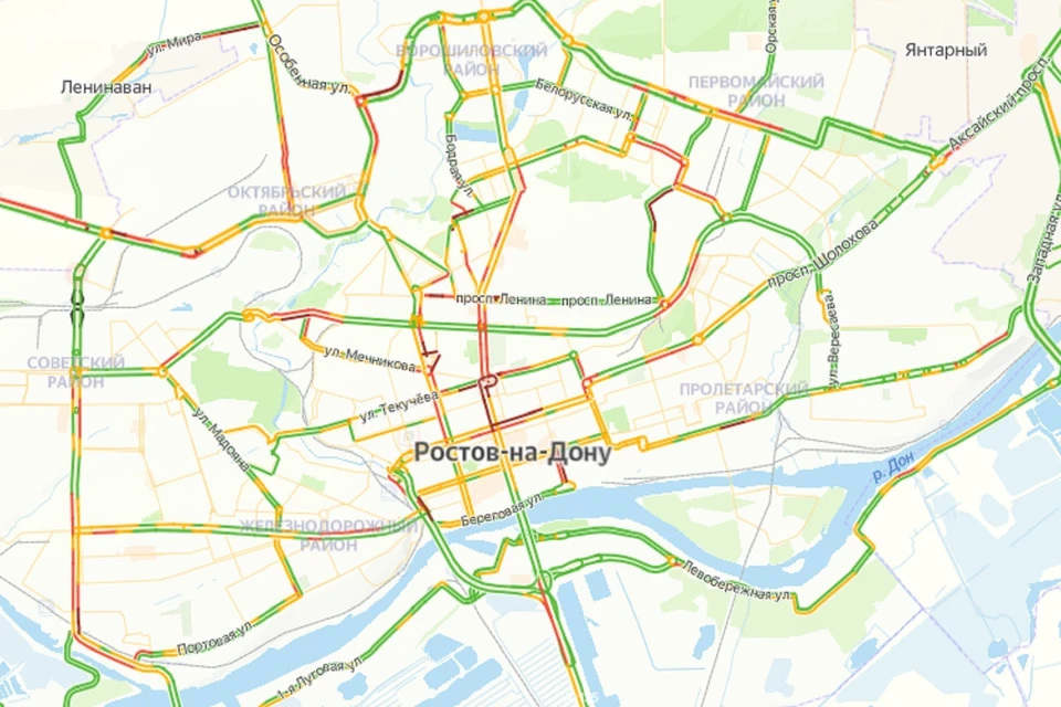 Вечерние пробки в Ростове