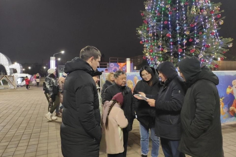 Элиста подготовилась к новогодним праздникам. Фото: администрация Элисты