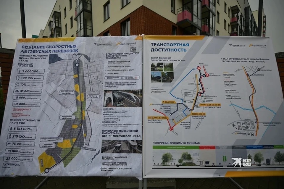 Схема развития транспорта в районе Солнечный