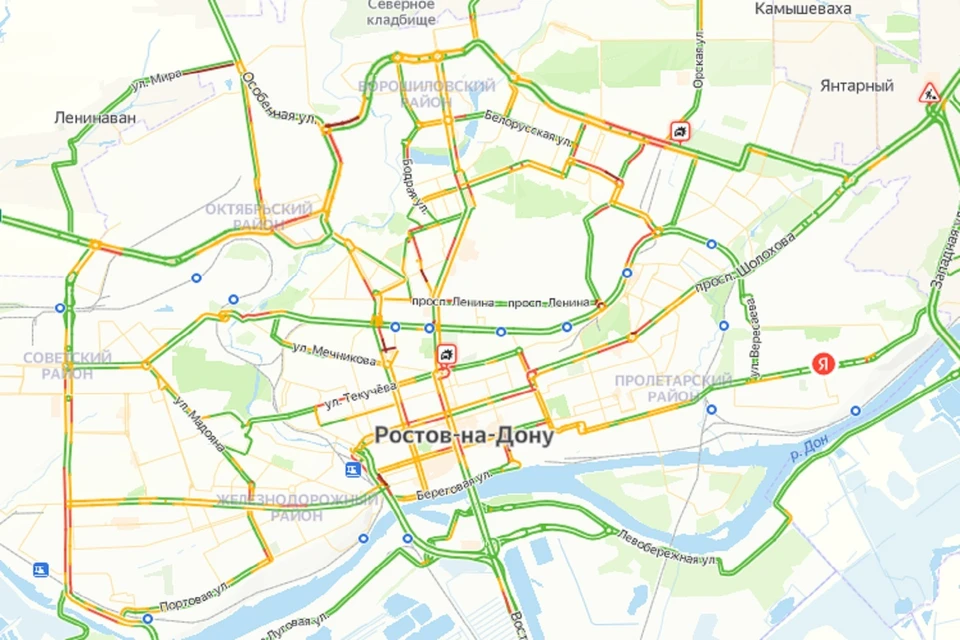 Вечерние пробки в Ростове