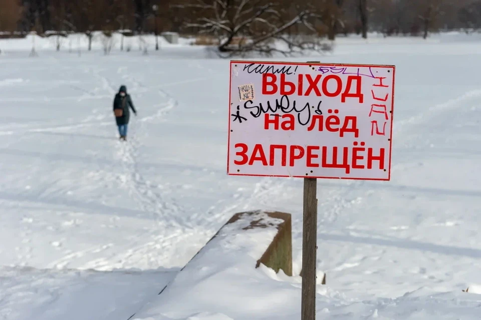 В Ленобласти маленький мальчик провалился под лед.