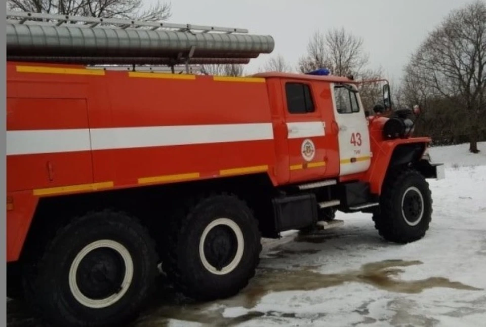 Пожар потушили за две минуты