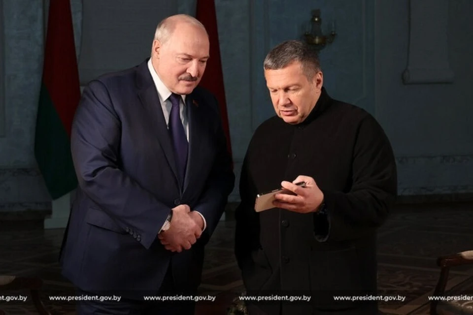 Александр Лукашенко и Владимир Соловьев общались более двух часов. Фото: president.gov.by
