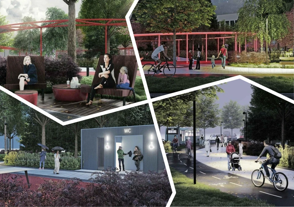 Так в проекте выглядит будущий парк. Иллюстрации: администрация Челябинска