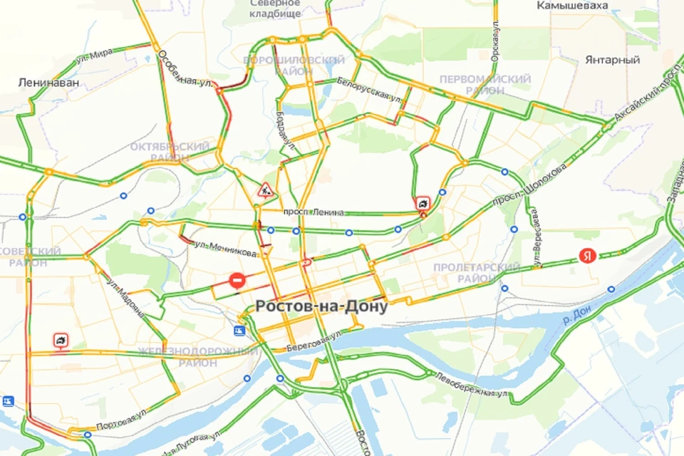 Вечерние пробки в Ростове