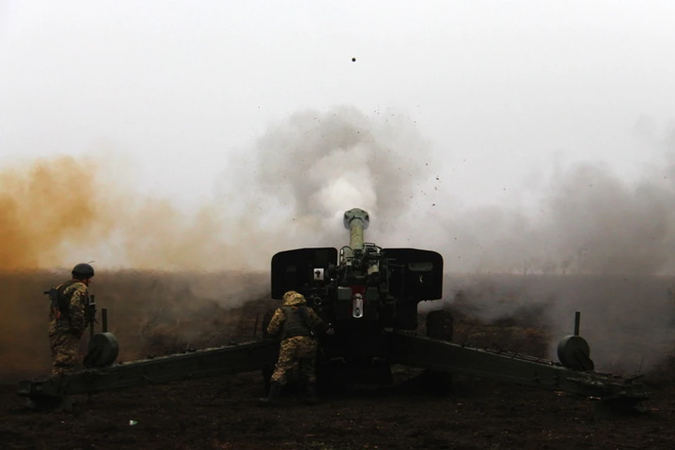 ВСУ стали использовать крупнокалиберную артиллерию. Фото: Пресс-центр штаба «ООС»