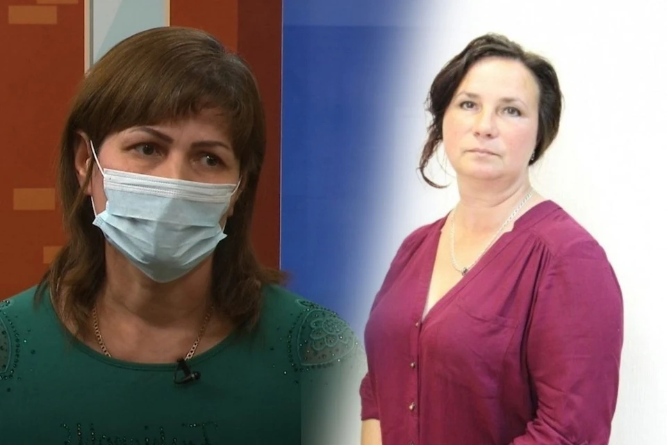 Мама одного из арестованных молодых людей, Антига Байрамова (слева), высказалась о ситуации с избиением учительницы Надежды Глазовой (справа)Фото: ОТВ