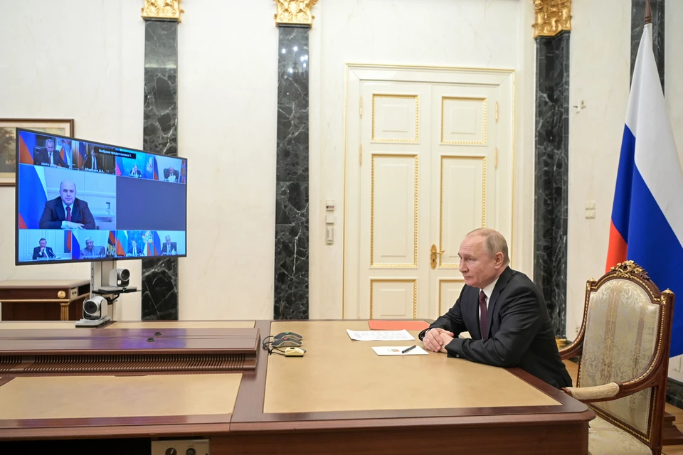 Президент начал заседание Совбеза. Фото: Алексей Никольский/пресс-служба президента РФ/ТАСС
