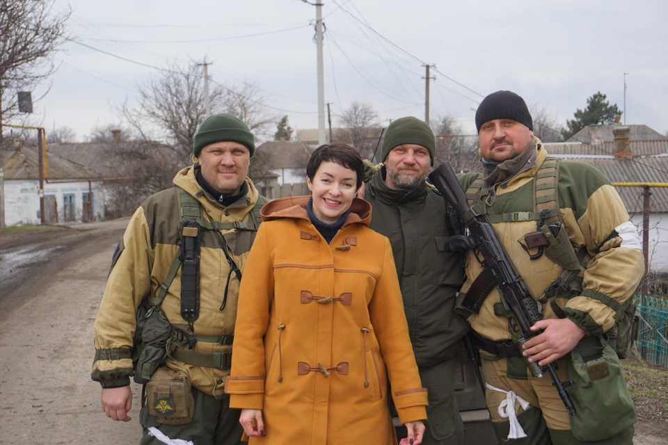 Ветераны бригады «Восток» с корреспондентом в освобожденной Талаковке