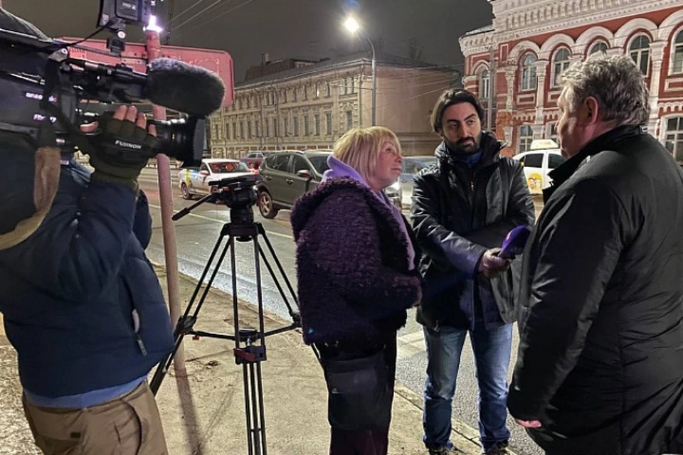 Французская съемочная группа работает в Ярославле.