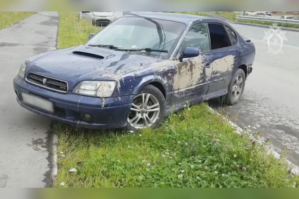 Тот самый автомобиль, который участвовал в липовых авариях. Фото: скриншот из видео.