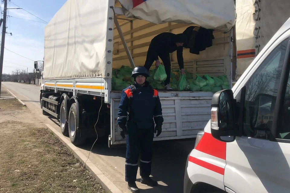 Автоколонну сформировали в Донском спасцентре. Фото: пресс-служба МЧС России по РО.