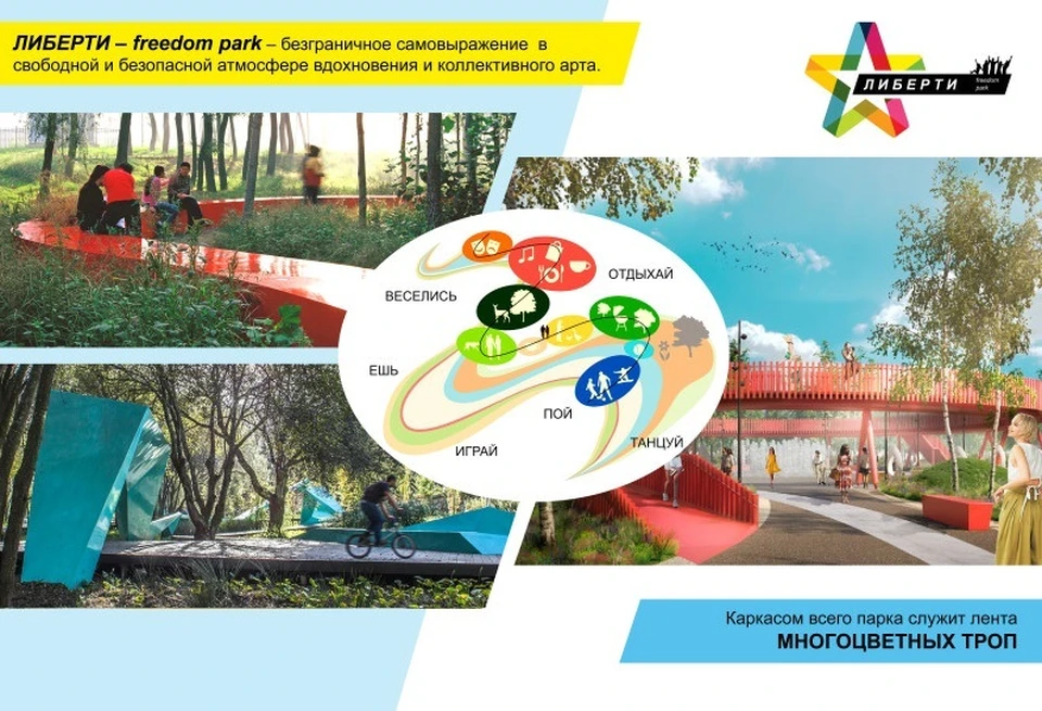Каркасом парка должна стать лента многоцветных троп / Фото: Табурент.ру