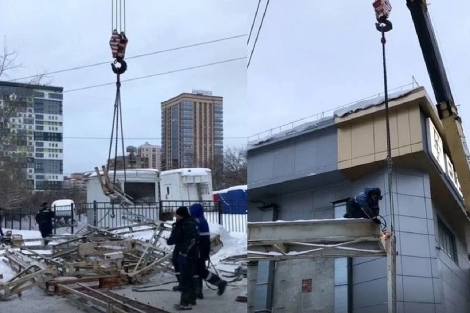 16 незаконных конструкций сити-формата убрали с улиц Новосибирска. Фото: мэрия Новосибирска