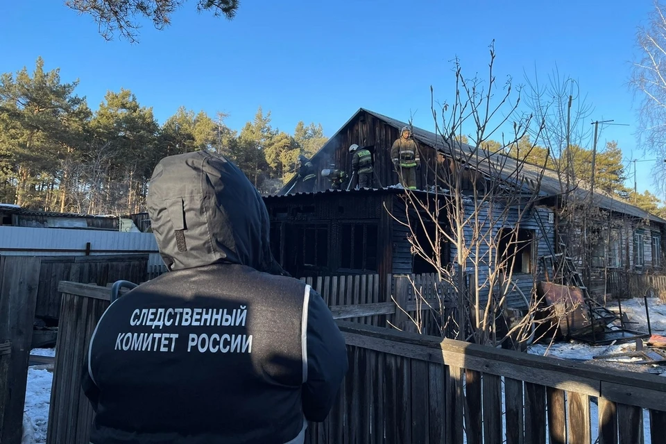 В Канске на пожаре погибли три человека, пятеро пострадали. Фото: СК России по краю