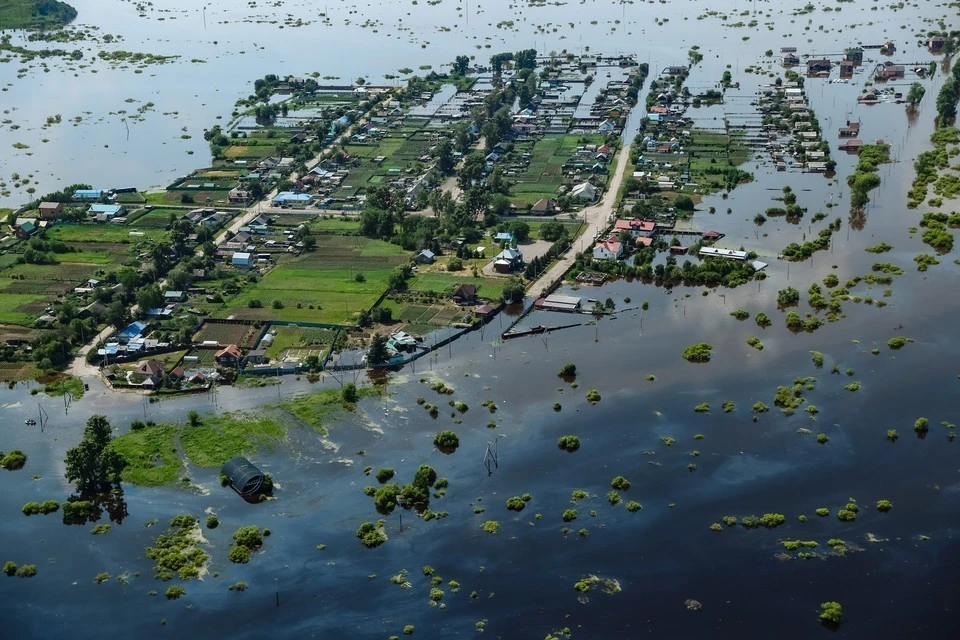 Летом 2021 года Амурская область пережила паводок, оказавшийся самым масштабным за последние восемь лет. Фото: пресс-служба правительства Амурской области.