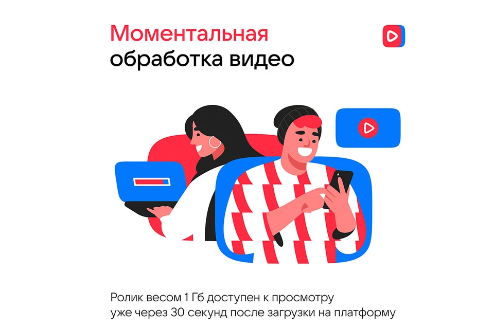 Контент доступен пользователям сразу после загрузки на платформу