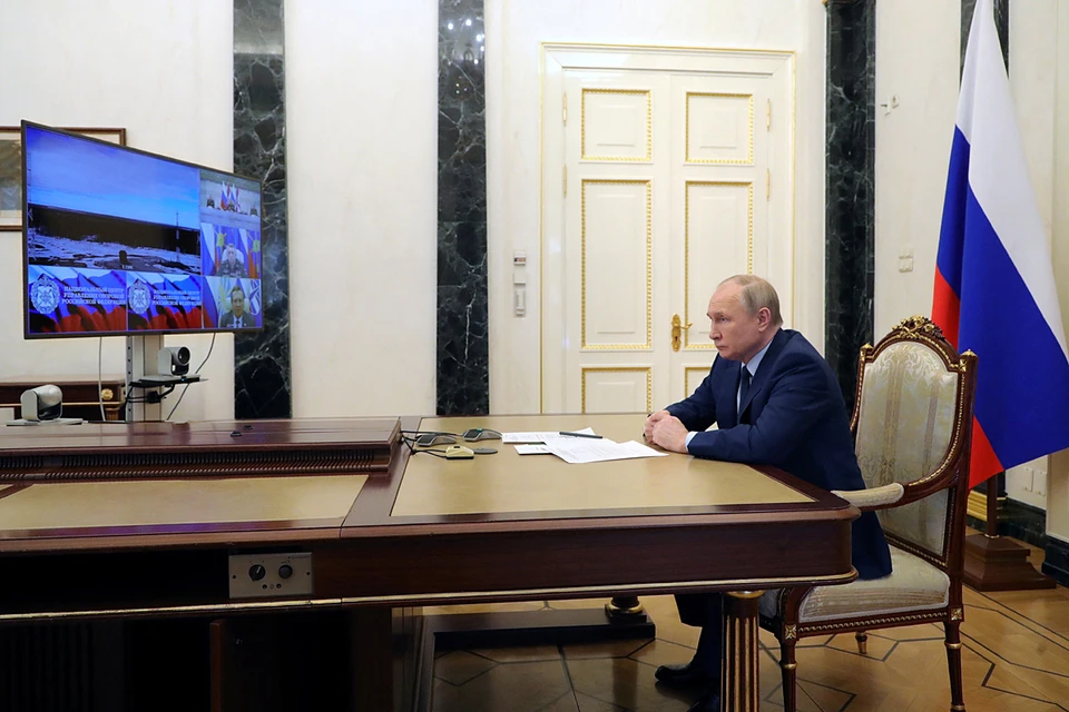 Владимир Путин наблюдал за учебным пуском