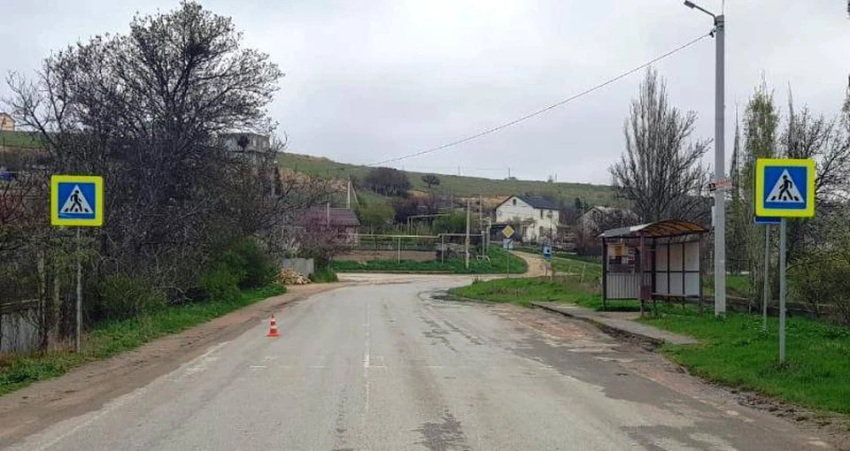 Девушка попала под колеса авто, когда переходила дорогу. Фото: ГИБДД Севастополя
