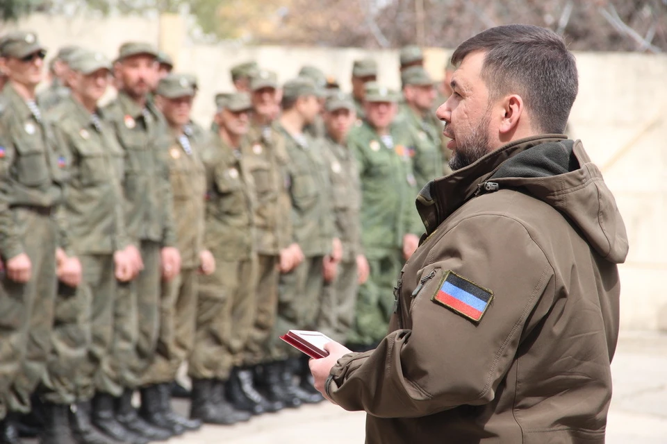 Денис Пушилин наградил бойцов батальона «Сомали». Фото: Администрация Главы ДНР