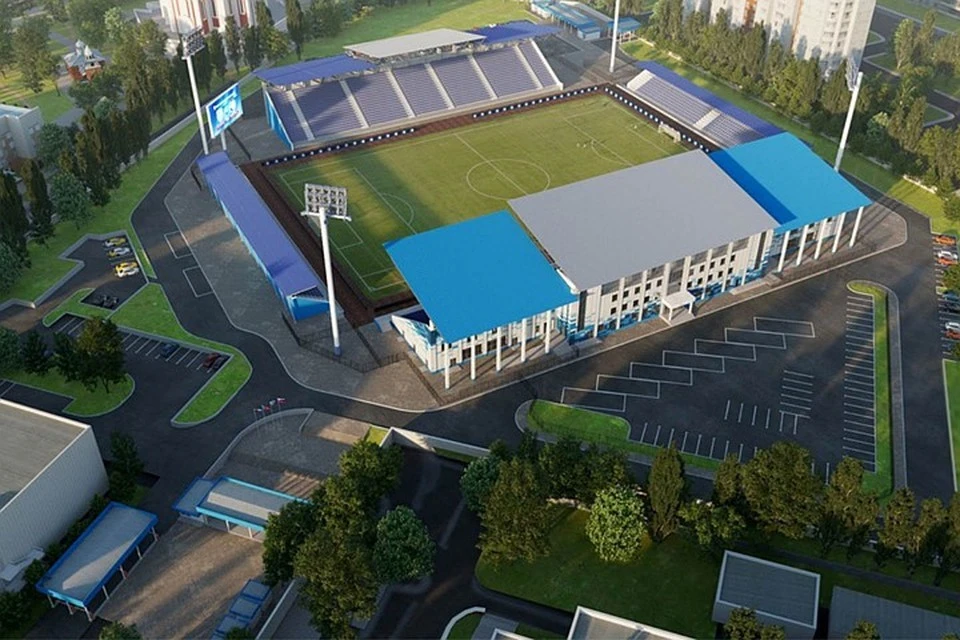Проект нового стадиона "Факел" будут корректировать. В частности, вместимость трибун теперь собираются увеличить до 10 тысяч человек.