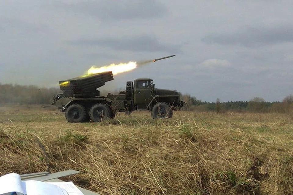 По Золотому выпустили 40 снарядов из установки реактивной системы залпового огня «Град». Фото: ГШ ВСУ