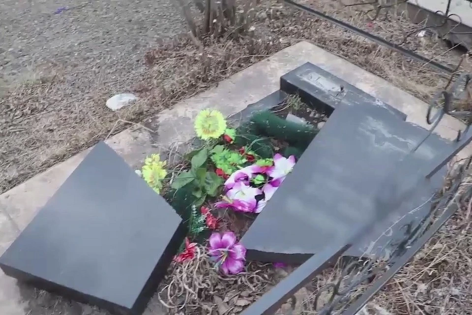В Красноярске задержали осквернителя 15 могил на Шинном кладбище. Фото: пресс-служба полиции
