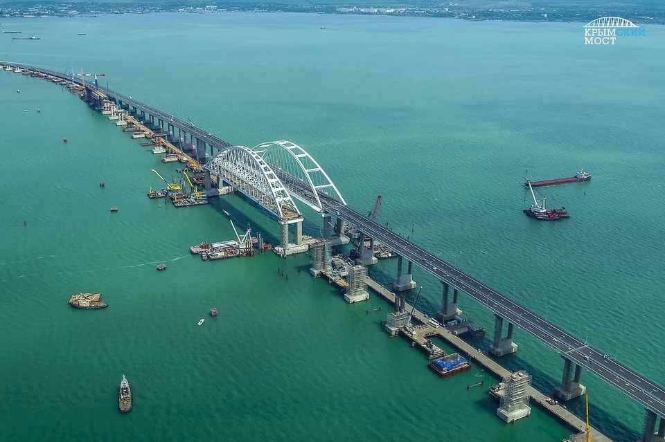 15 мая 2018 года открылась автомобильная часть Крымского моста — самого протяженного в Европе. Фото: Инфоцентр "Крымский мост"