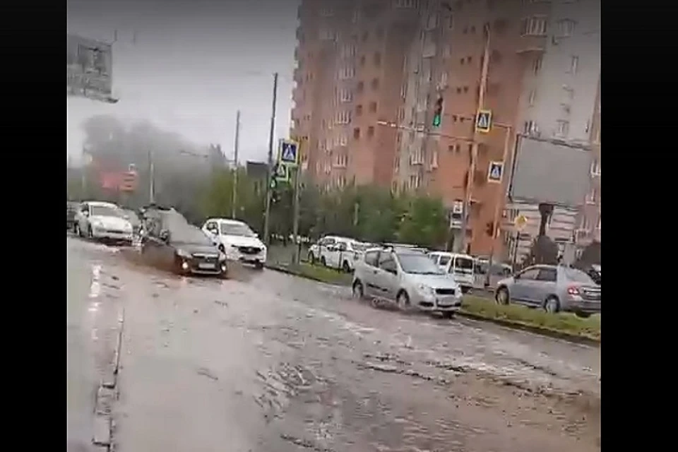 Утренние «сюрпризы» природы наблюдали сегодня около ЖК 50-летия Победы. Фото: соцсети
