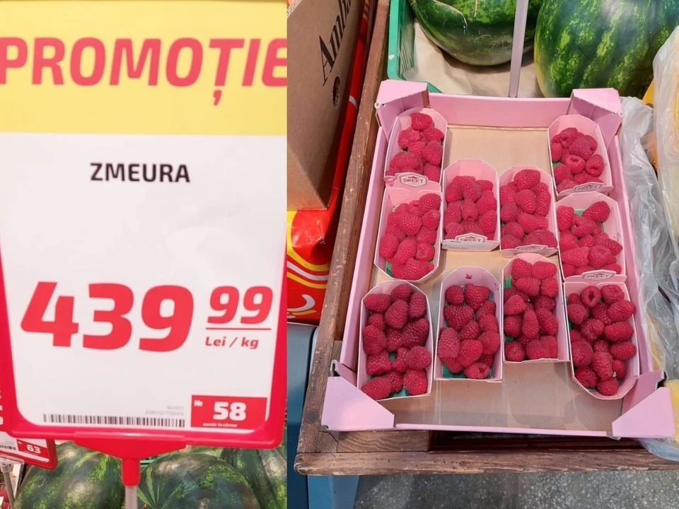 Малина в магазине в Кишиневе. Фото: Facebook/Все о ягодах/Dmitri DC