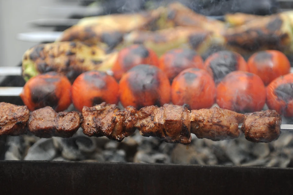 Можно будет отведать мясо, приготовленное на мангале