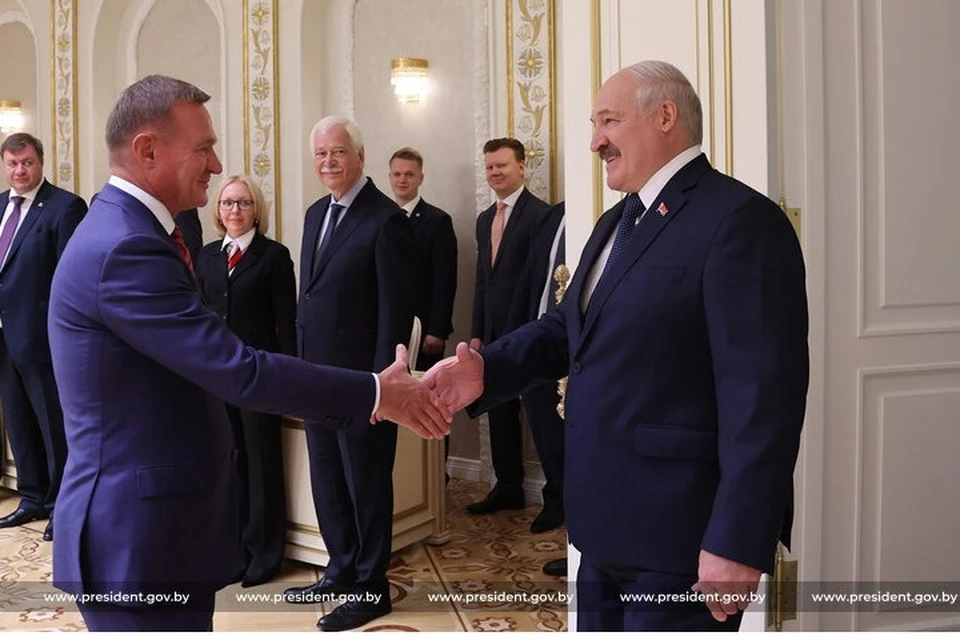 Лукашенко встретился с губернатором Курской области. Фото: president.gov.by