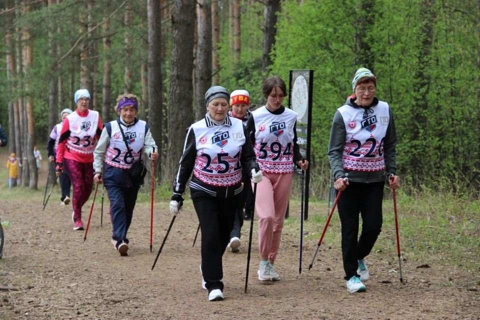 Каждый клуб получит палки для скандинавской ходьбы, коврики для йоги и гимнастики и шахматы. Фото: Александр Бречалов