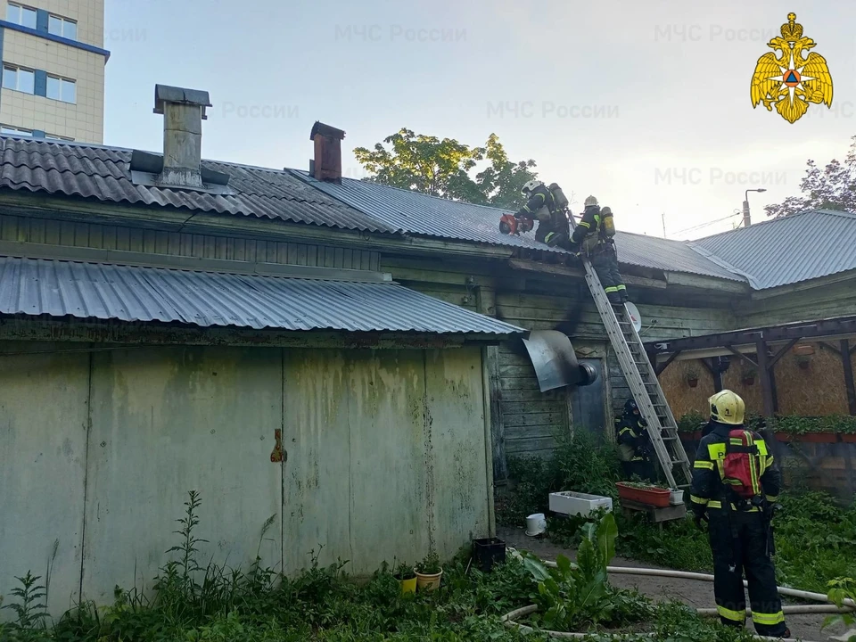 Пожар в кафе в центре города Калуги