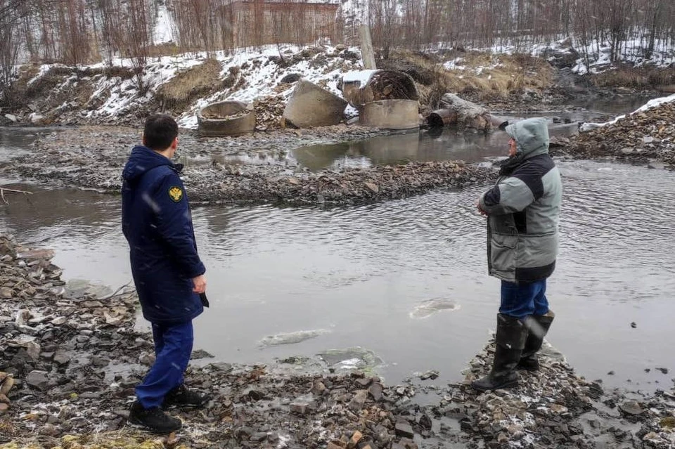 В апреле СМИ сообщали о загрязнении ручья Семеновский в Нерюнгринском районе. Фото: прокуратура Якутии
