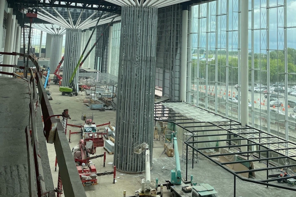 Стройка завершится осенью 2022 года. Фото: Аэропорт Толмачево