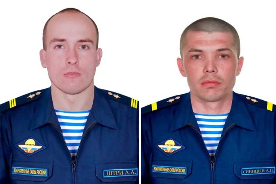 Сержант Александр Штри и старший сержант Александр Синицын