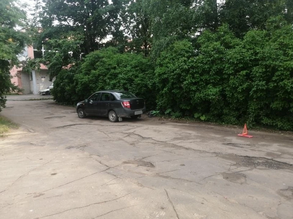 Водитель на "Ладе" сбил велосипедиста Фото: УГИБДД России по Тверской области